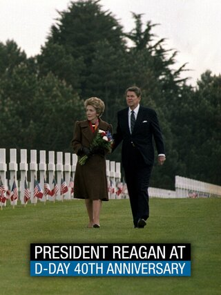 President Reagan at D-Day 40th Anniversary